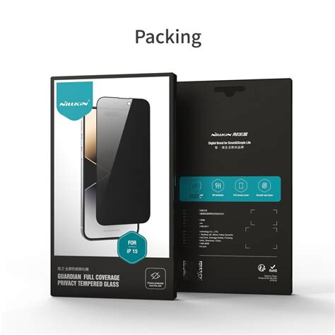 For Iphone Nillkin Guardian Full Coverage Privacy Tempered Glass