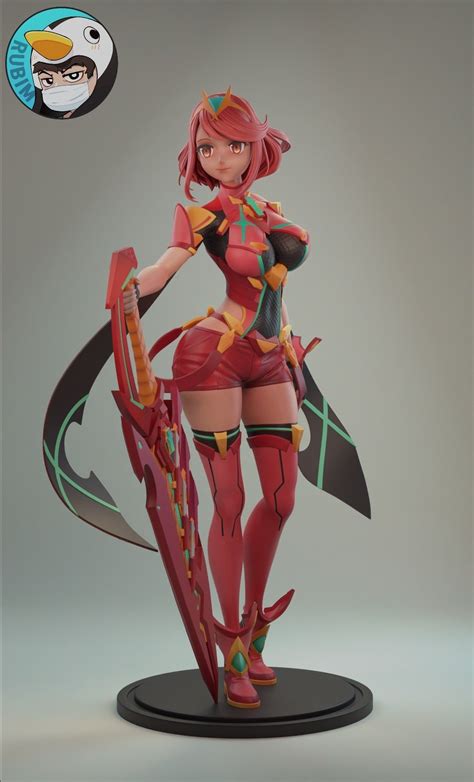 Xenoblade Chronicle Pyra 3d Model 3d Printable Cgtrader