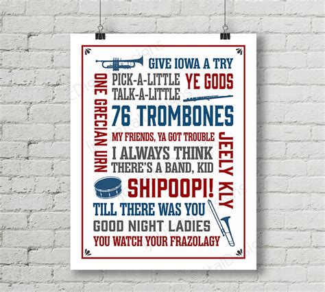 The Music Man Inspired Fan Art, Printable Music Man Musical Quote ...