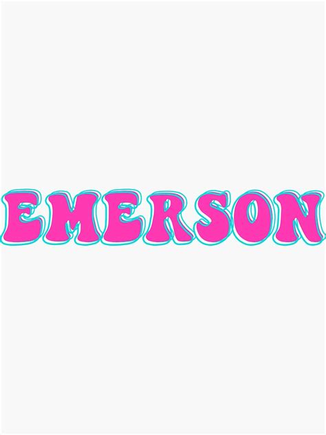 Emerson Cute Name Design Emerson Kawaii Emerson Name Sticker By