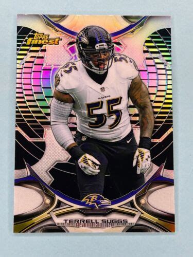 Terrell Suggs Topps Finest Hot Box Black Refractor Sp