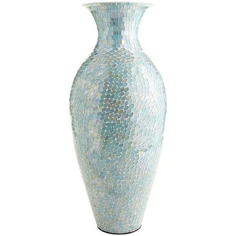 Pier 1 Imports Aqua Mosaic Vase Tall Mosaic Vase Vases Decor Vase