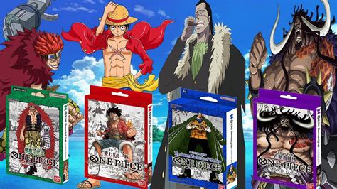 Opening All The New One Piece Tcg Starter Decks Youtube