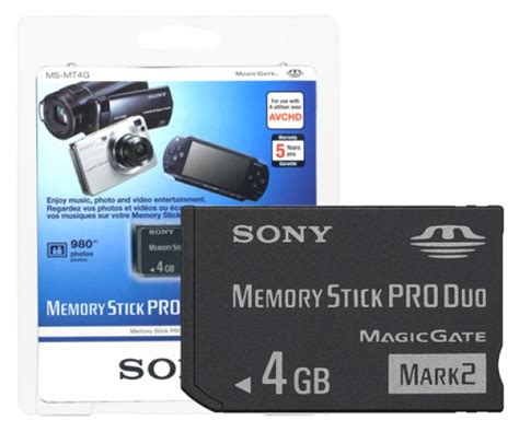 Sony Memory Stick Pro Duo Gb Magicgate Gb