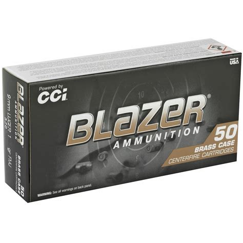 Cci Blazer Brass 9mm Luger Ammo 124 Grain Full Metal Jacket