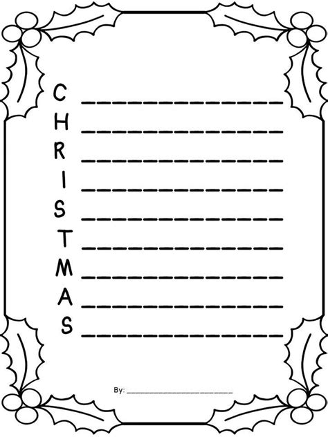 Christmas Acrostic Poem Template For All Ages Printable And Digital