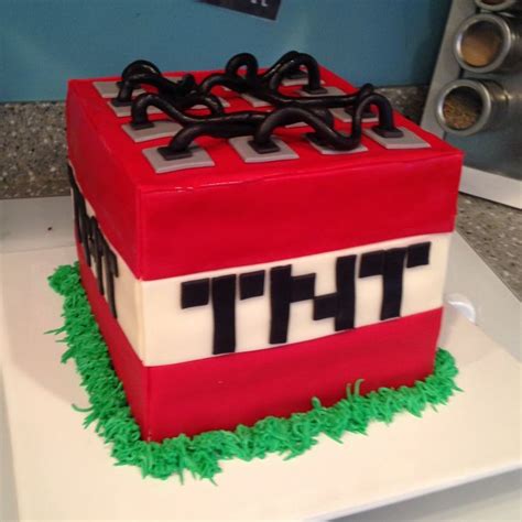 Easy Minecraft Cake Tnt Minecraft | Minecraft birthday cake, Easy ...