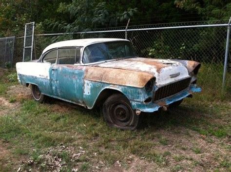 Sell Used 1955 55 Chevy Chevrolet Roller Barn Find Rat Rod Gasser Bel Air 2dr Hardtop In