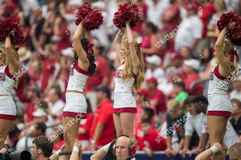 Oklahoma Sooners Cheerleaders Watch During 3rd Editorial Stock Photo ...