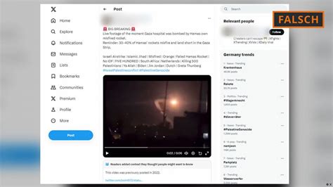 Faktencheck Fakes Zur Fatalen Explosion An Klinik In Gaza