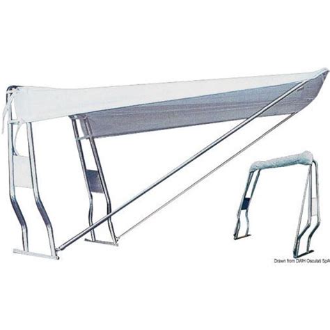 Bimini Pour Roll Bar Blanc Osculati Taud De Soleil Taud Bateau