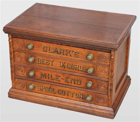 Bargain John S Antiques Four Drawer Clark S Country Store Spool