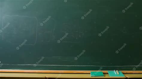 Premium Photo A Chalkboard In A Classroom With A Green Chalkboard And The Wordschoolon It