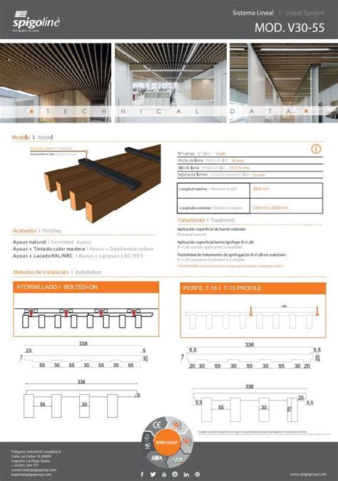 Spigoline Modelos Lamas De Madera Spigo Group Dise O De Interiores