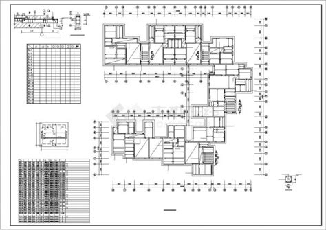 达州市星星花园小区6层砖混结构住宅楼全套结构设计cad图纸居住建筑土木在线