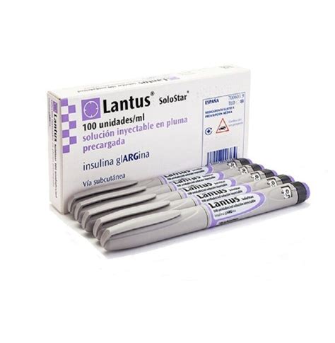 Lantus Solostar Ficha Técnica De La Pluma De Insulina Con Agujas De