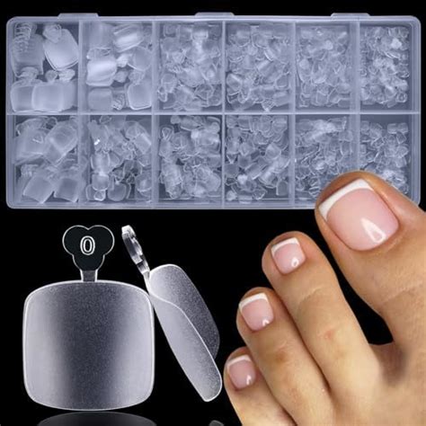 Amazon Addfavor Pcs Toe Nail Tips Soft Gel X Nail Tips Toenails