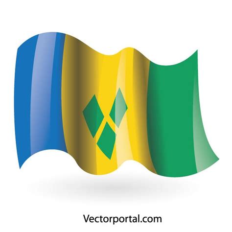 Bandera de San Vicente y las Granadinas Royalty Free Stock SVG Vector ...