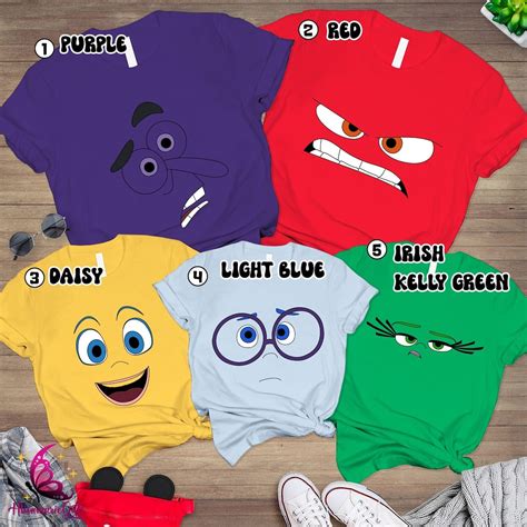 Inside Out Shirts Inside Out 2 Characters Costume Inside Out Group Matching Inside Out 2