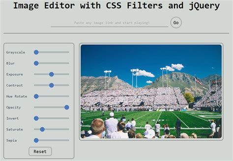 Build A Simple Image Editor With Css Filters And Jquery Laptrinhx