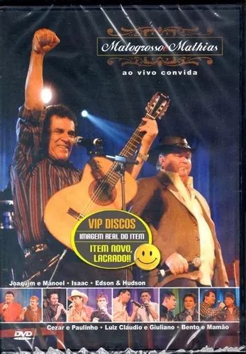 Dvd Matogrosso E Mathias Ao Vivo Convida Original Lacrado