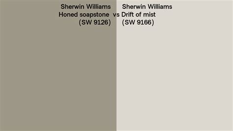 Sherwin Williams Honed Soapstone Vs Drift Of Mist Side By Side Comparison