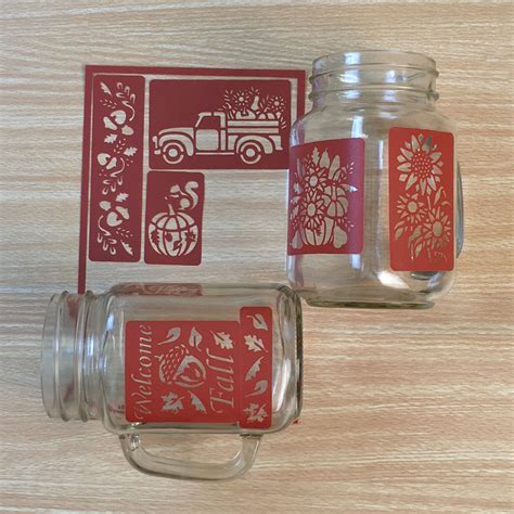 Festive Fall Mason Mugs Glass Etching Supplies Superstore