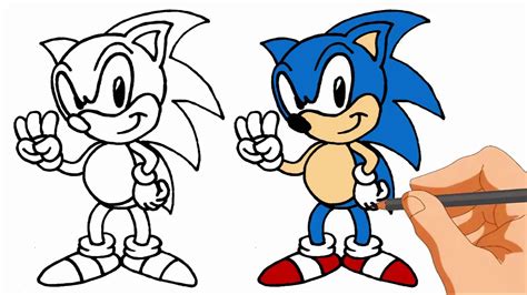 How To Draw Sonic The Hedgehog Youtube