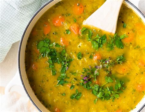 The Best Split Pea And Carrot Soup Recipe Delectable Food Life