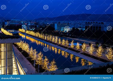 Stavros Niarchos Foundation Cultural Center Park Stock Photo - Image of ...