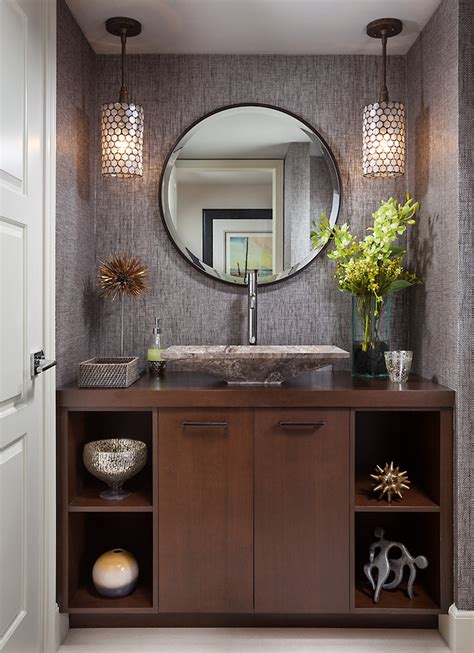 Private Residence Transitional Powder Room Miami By Muse Design