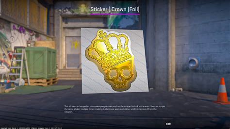 CS2 Updated CROWN Foil Sticker YouTube