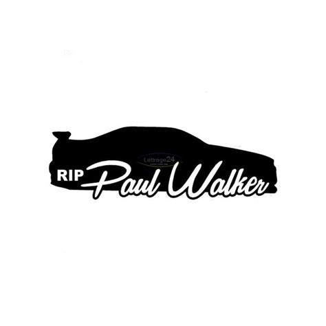 Rip Paul Walker Autocollant Nostalgie Pour Les Fans