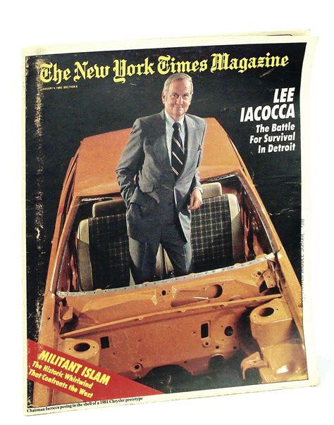 The New York Times Magazine January Jan 6 1980 Lee Iacocca Cover By Safire William Baker