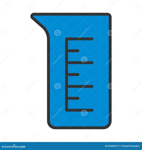 Icon of Chemistry Beaker stock vector. Illustration of epidemia - 254492771