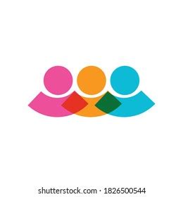 Abstract Connected Unity People Community Logo Stock Vector Royalty