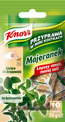 Knorr Oregano Przyprawa W Mini Kostkach Mieszanki Przyprawowe