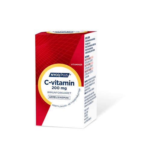 Nycoplus C Vitamin 200 Mg Godt For Immunforsvaret Nycomed