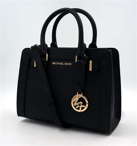 Michael Kors Tasche Handtasche Dillon Sm Saffiano Leder Schwarz Uvp