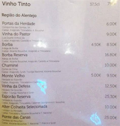 Menu Em O Nordeste Transmontano Restaurante Vila Nova De Gaia