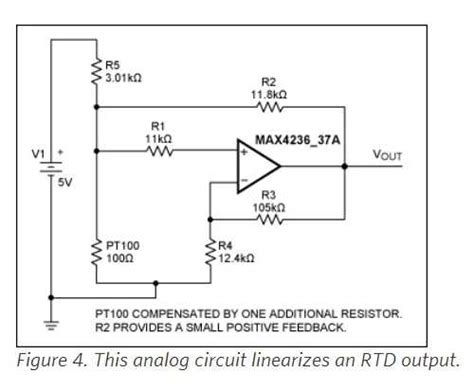 A Simple Circuit Diagram for Pt1000 Temperature Sensor