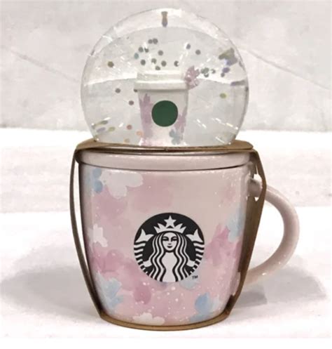 Snow Globe Mug Cup 89ml Sakura 2020 Starbucks Japan Spring Misty Rain