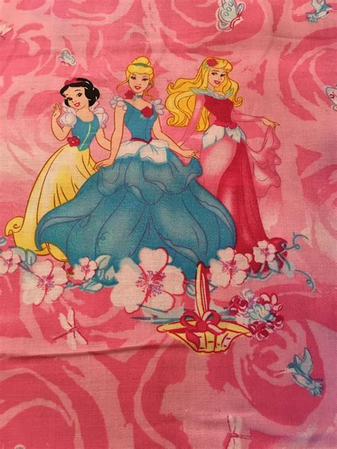 2009 Disney Princess Blossom Scenic Cotton Fabric By Springs Creative