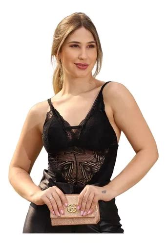 Body Regata Feminino Alcinha Rendado Bojo Ver O Top Moda Mercadolivre