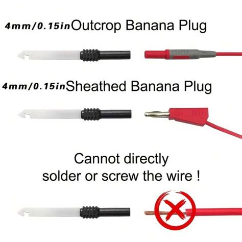 Pcs V Diagnostic Tools Multimeter Test Lead Extention Back Piercing