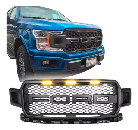 Parrilla Ford Lobo F150 Led Ambar Tipo Raptor Sin Duallys