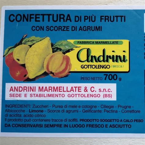 Andrini Confettura Di Pi Frutti Reviews Abillion