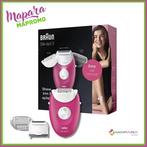 Braun Épilateur Silk épil 3 SE3 410 MaPara Tunisie