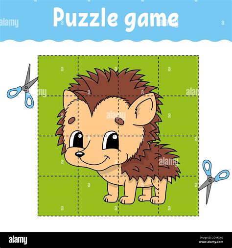 Puzzle game for kids education. Education developing worksheet. Game ...