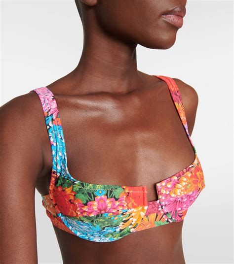 Brigitte Bikini Top In Multicoloured Reina Olga Mytheresa